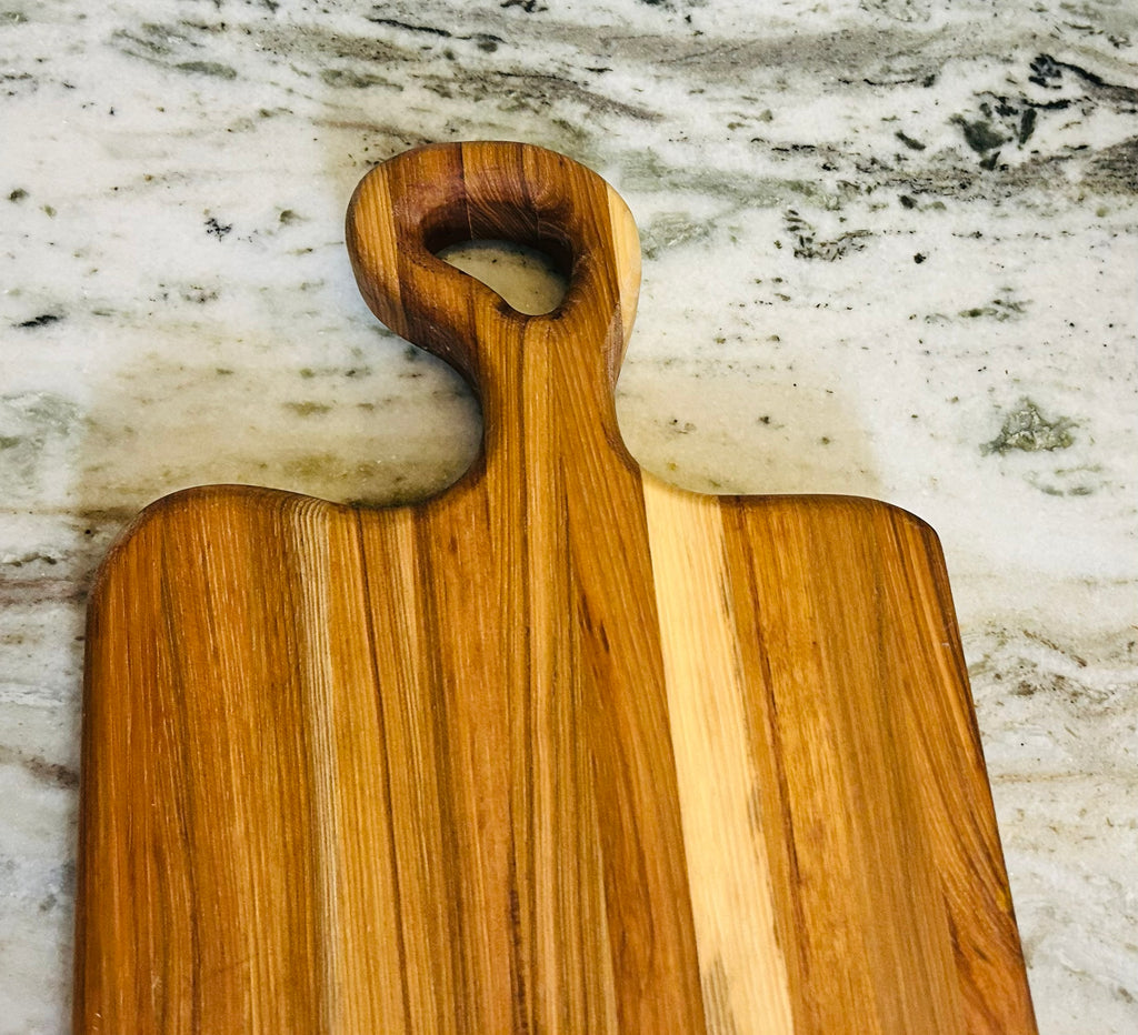 Handcrafted Hickory Charcuterie Board / Side Grain Cutting Board