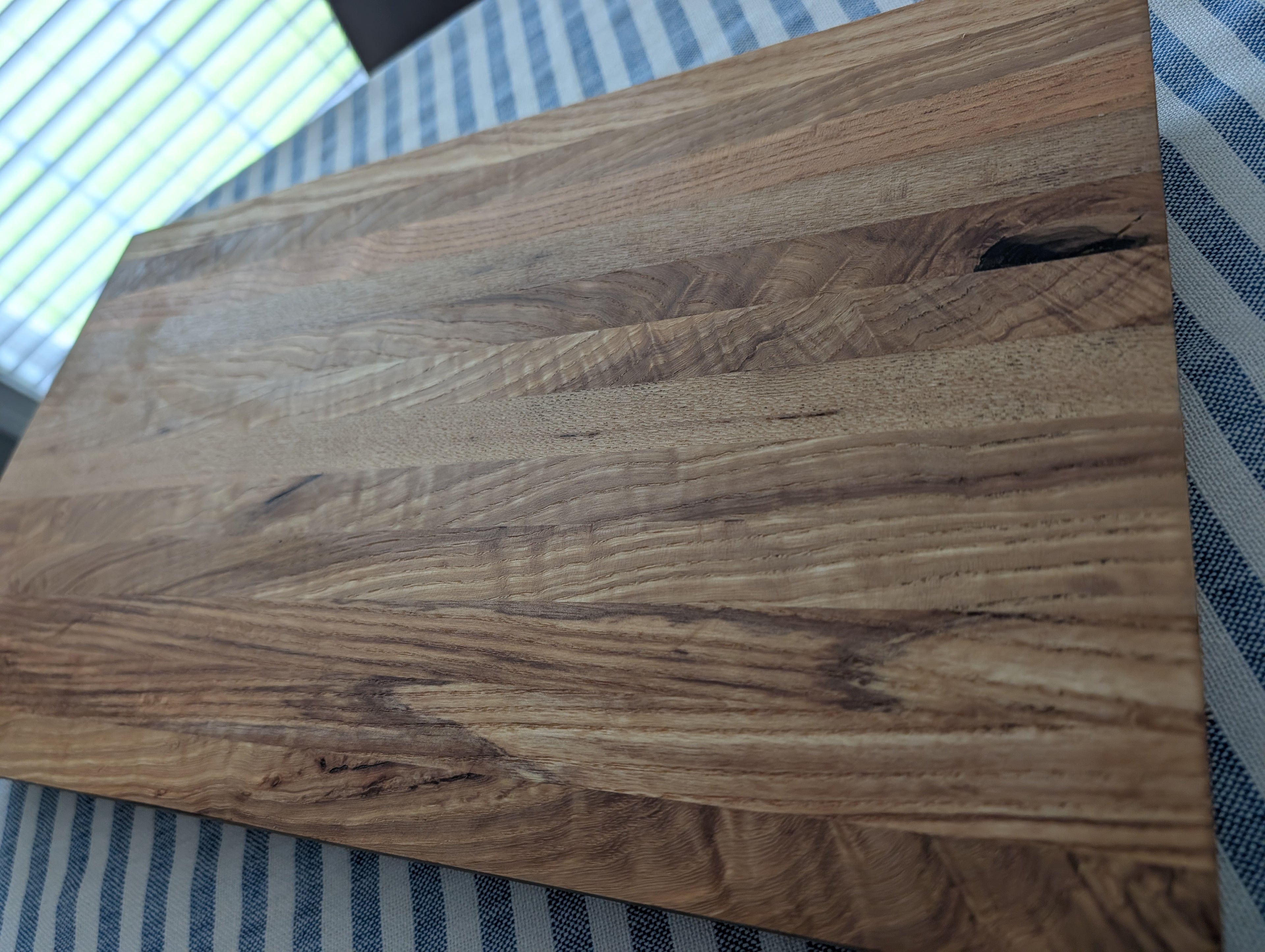 Handcrafted Quilted Ash Cutting Board – 19" x 11" x 1.75"