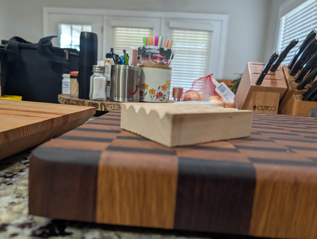 Handcrafted Cypress Soap Saver – 3" x 4" x 1"