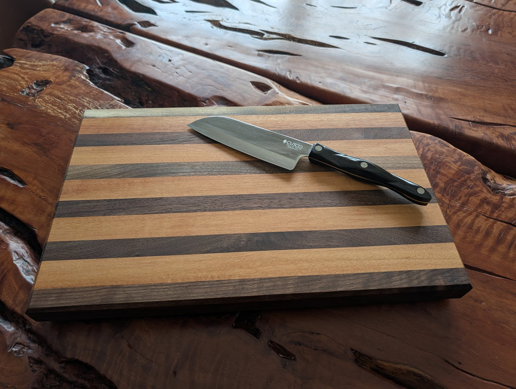 Walnut and Cumaru Cutting Board 9 3/8" X 15" x 1 1/4"