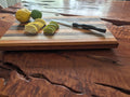 Walnut and  Cumaru Handmade Cutting Board 8.5" x 15" x 1.25"
